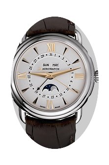 Aerowatch MOON-PHASES 1942 - 100 % NEW...