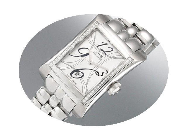 Oris Rectangular Damen Automa. 42 Brilla...