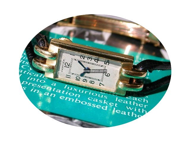 Cartier Damenarmbanduhr in 18k Gelbgold...
