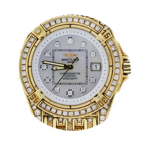 Breitling Lady Cockpit k7135663 18k Gold...