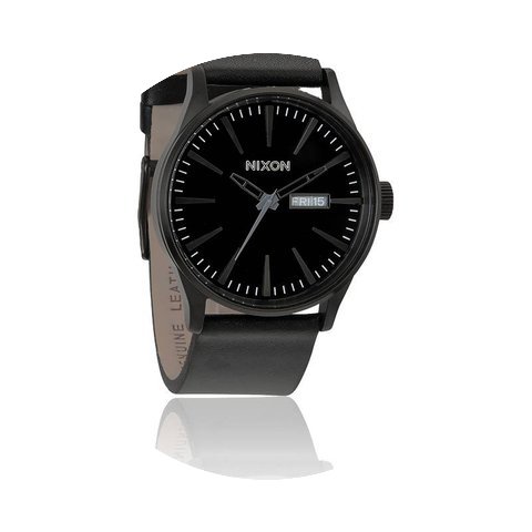 Nixon The Sentry Leather All Black...