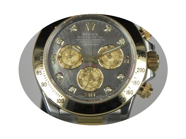 Rolex DAYTONA STEEL GOLD GOLD CRISTAL DI...