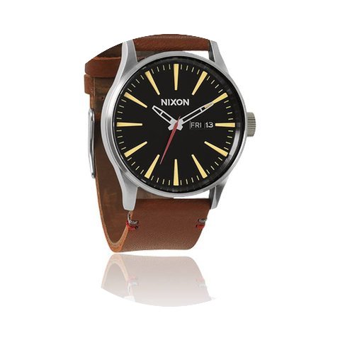 Nixon The Sentry Leather Black / Brown...
