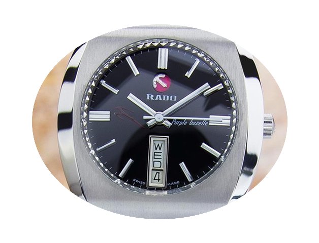 Rado Purple Gazelle Vintage 1970 Stainle...