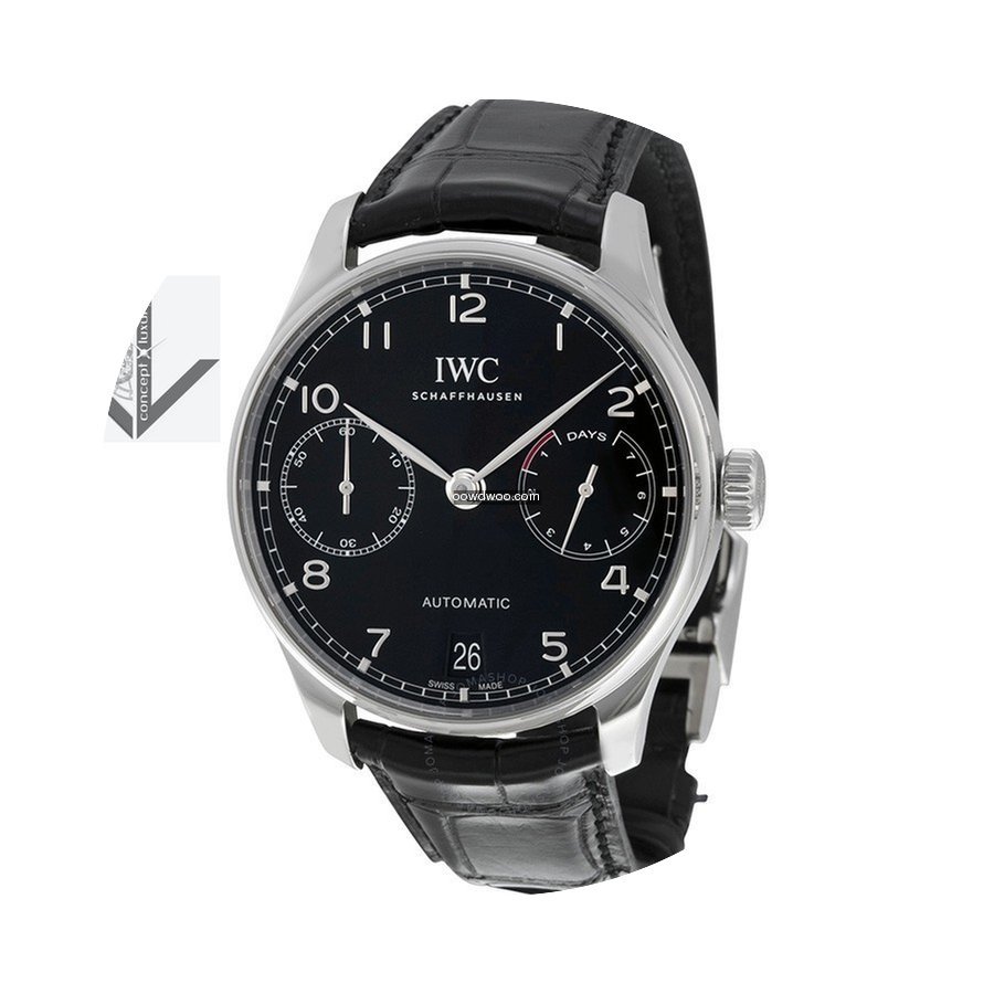 IWC Portugieser Automatic Black Dial - I...