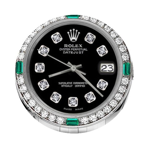 Rolex 36mm Datejust Stainlesssteel Black...