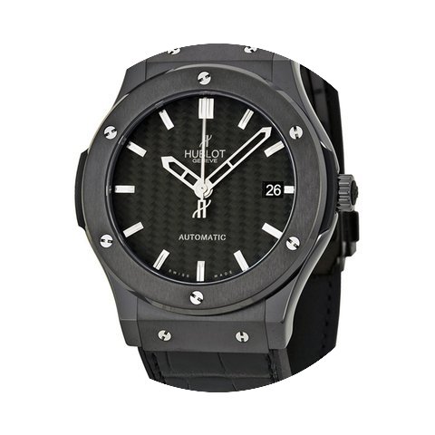 Hublot Classic Fusion Black Dial Alligat...