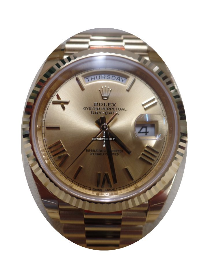 Rolex 228238 Day-Date 40 Yellow Gold Cha...