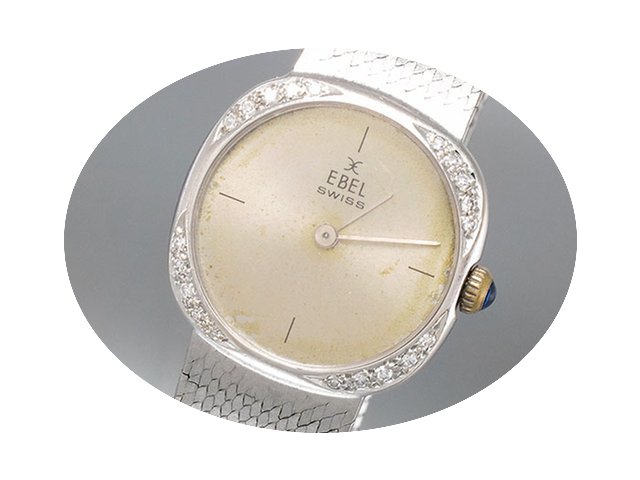 Ebel Damenuhr 18K/750 Weißgold - Handau...