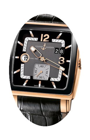 Ulysse Nardin Quadrato Dual Time Mens Wa...