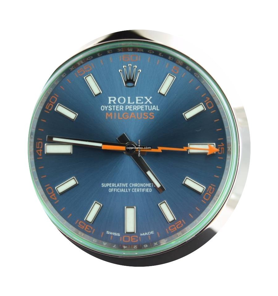 Rolex Milgauss Steel Z-Blue 40MM Full Se...