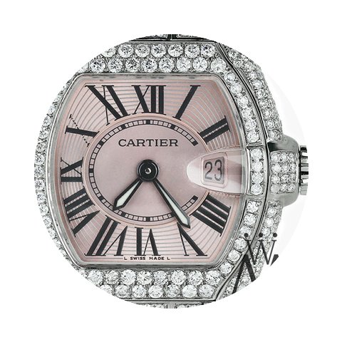 Cartier Pink Ladies Cartier Roadster W62...