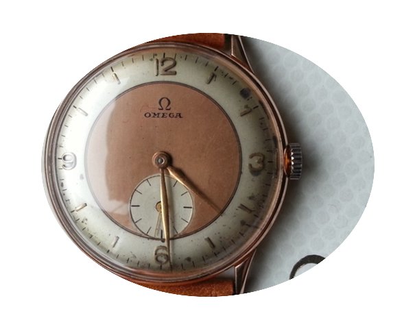 Omega Vintage Rare Pink Gold...