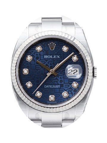 Rolex Datejust 36mm Edelstahl / Weißgol...