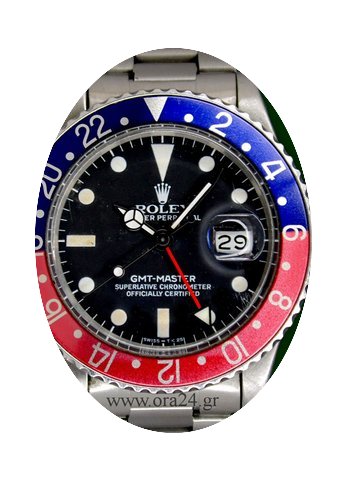 Rolex GMT Master 1675 Vintage 40mm Stain...