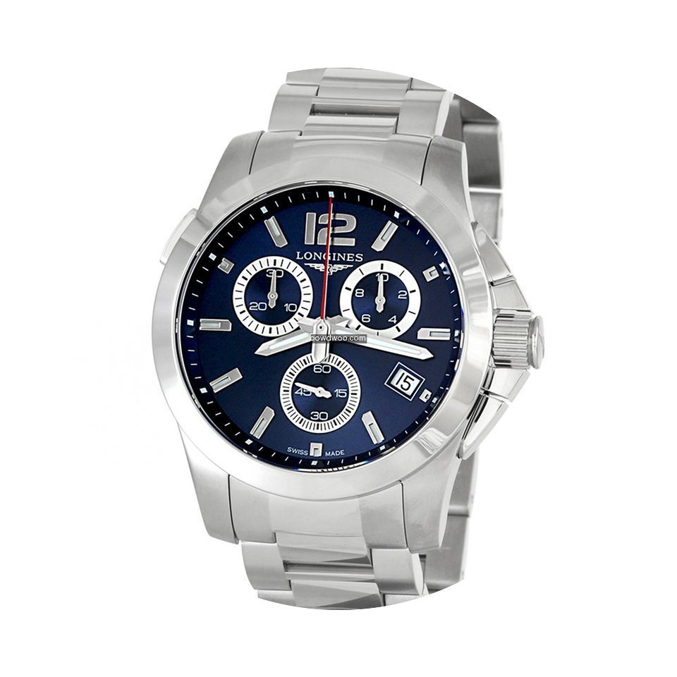 Longines Conquest Blue Chronograph L3702...