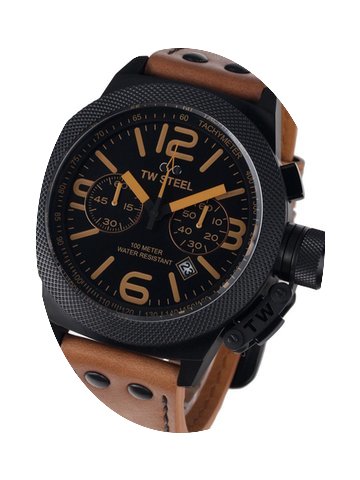 TW Steel CS44 Canteen Leather Chronograp...