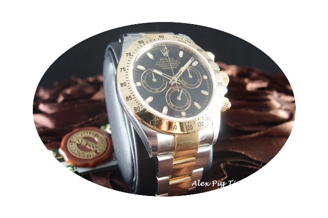 Rolex Daytona 116523 2-Tone Black Dial B...