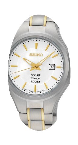 Seiko Solar SUT203P1 Damenarmbanduhr Tit...