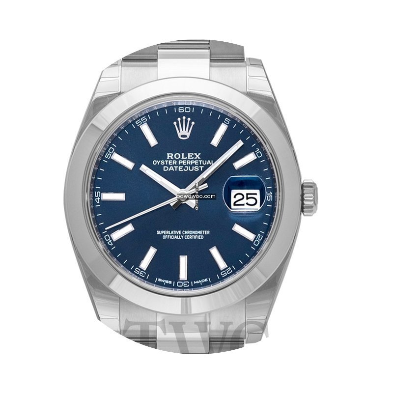 Rolex Datejust 41 Blue/Steel 41mm Oyster...