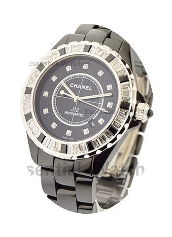 Chanel J12 Black & White Baguette Di...