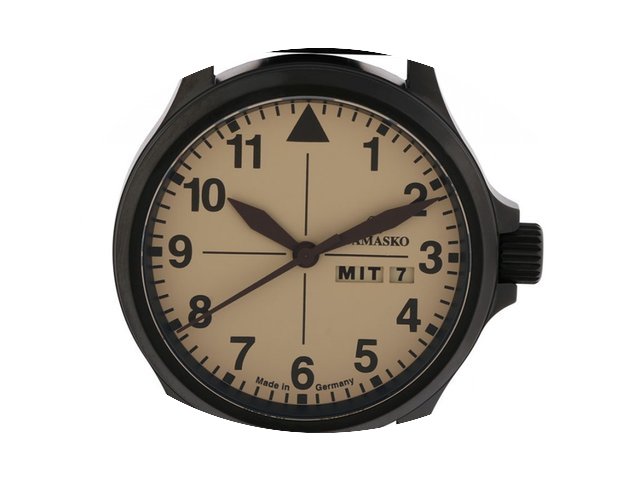 Damasko DA20 Day-Date Black Stahl Kautsc...