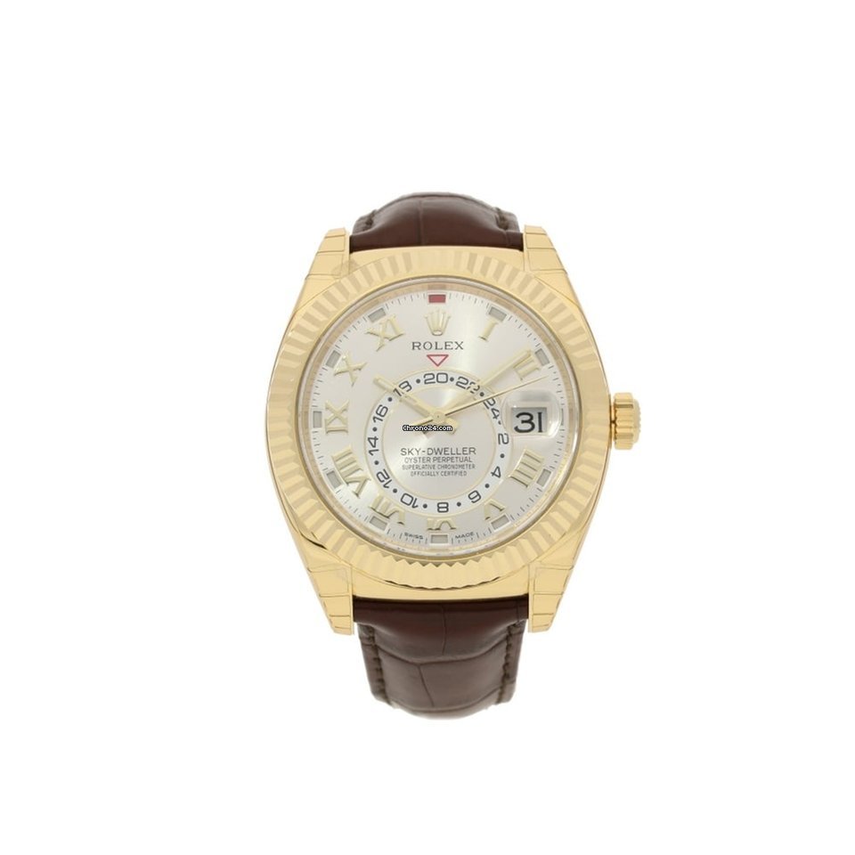 Rolex Sky-Dweller 326138 - Brown Leather...