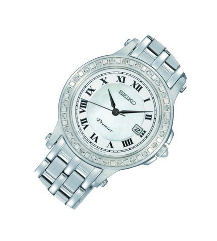 Seiko Premier Damenuhr mit Diamant Lüne...