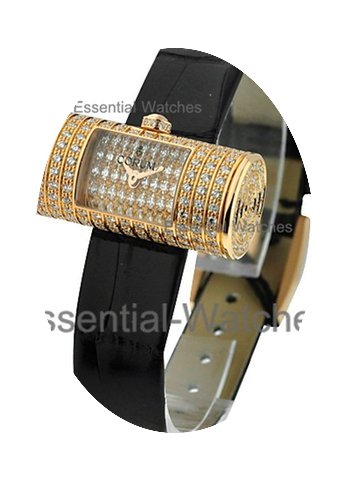 Corum Golden Tube with Pave Diamond Case...