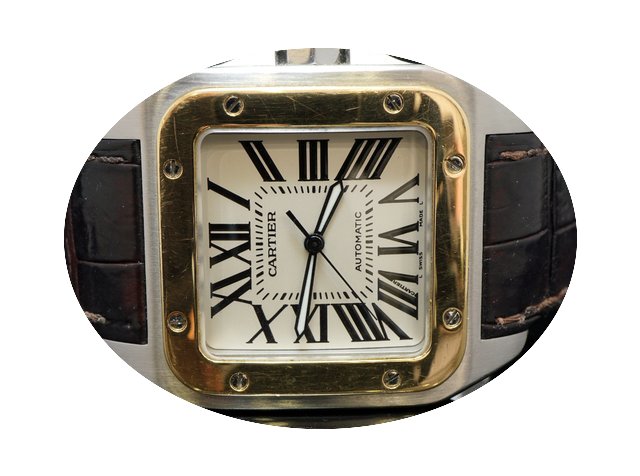 Cartier Santos 100XL, Steel & Gold, ...