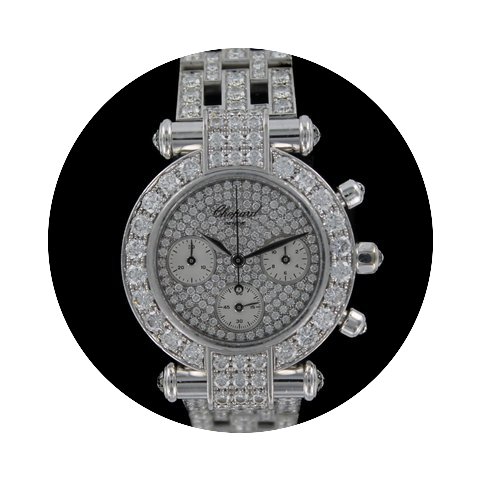 Chopard Imperiale chronograph 18kt white...