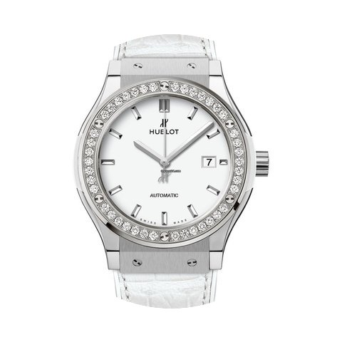 Hublot Classic Fusion Titanium White Dia...