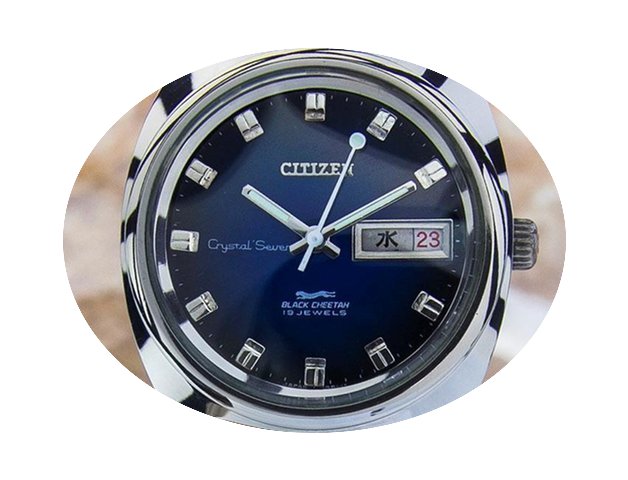 Citizen Black Cheetah Rare Made In Japan...
