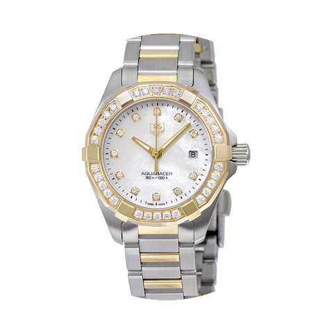 TAG Heuer Aquaracer Mother of Pearl Diam...