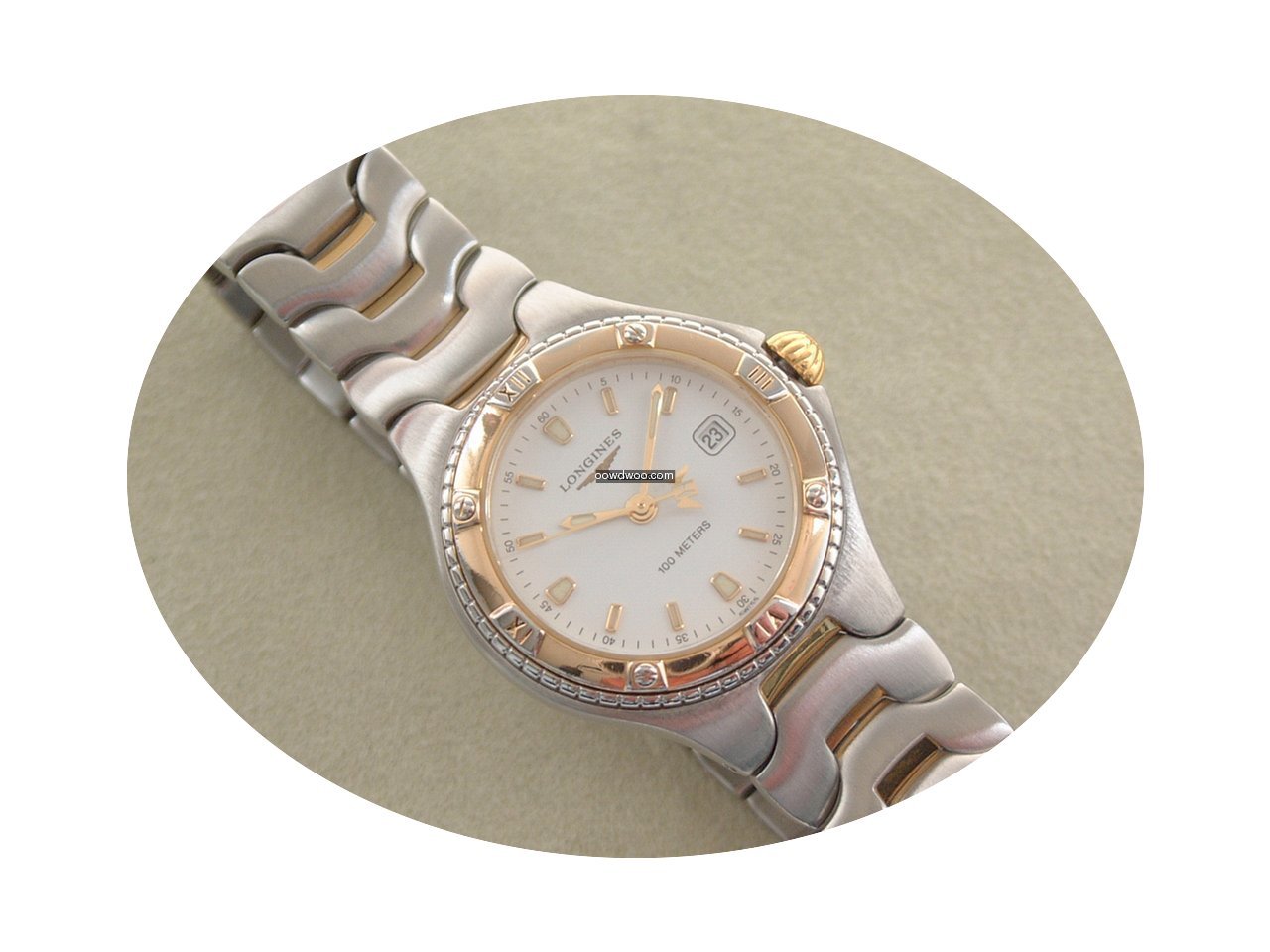 Longines Sport Wing Stahl / Gold im Top ...