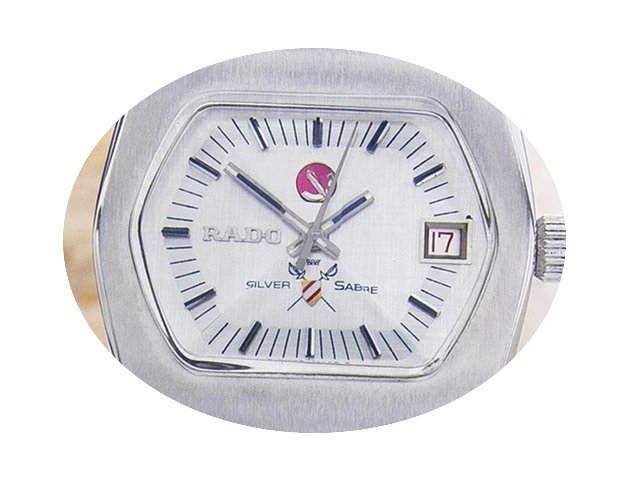 Rado Silver Sabre Mens Very Rare Origina...