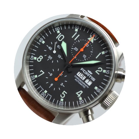 Fortis Pilot Flieger 40mm Day Date Autom...