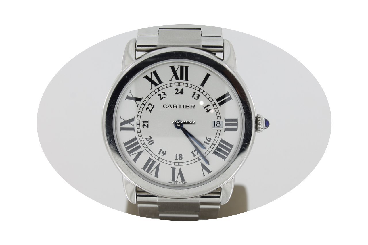 Cartier Solo Steel (BOX) 36mm WhiteRoman...