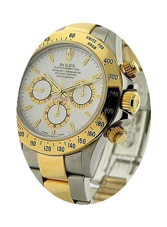 Rolex Used Daytona 2 Tone with White Ind...