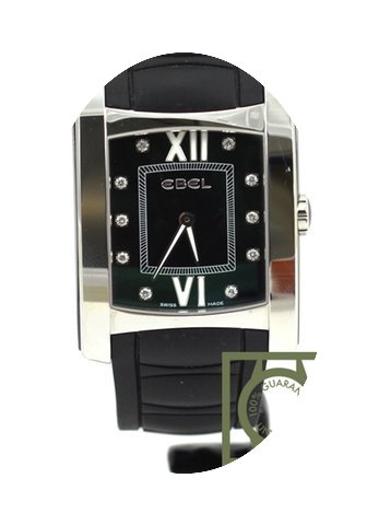 Ebel Brasilia gents black steel 9256M43 ...