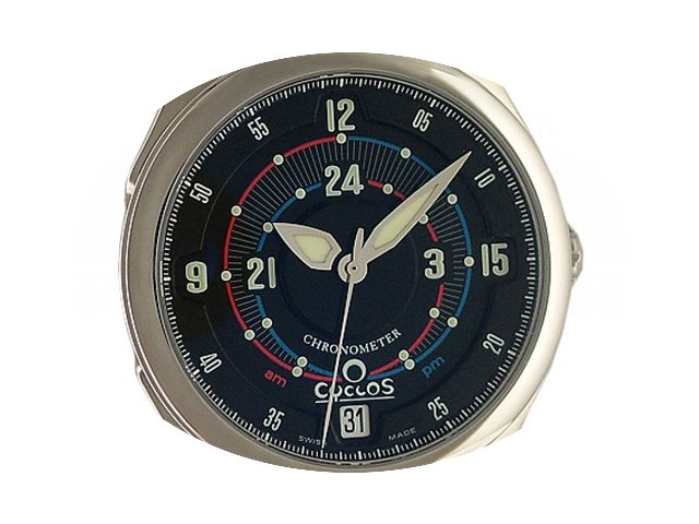 Cyclos Watch A.M./P.M. Dark Stahl Automa...