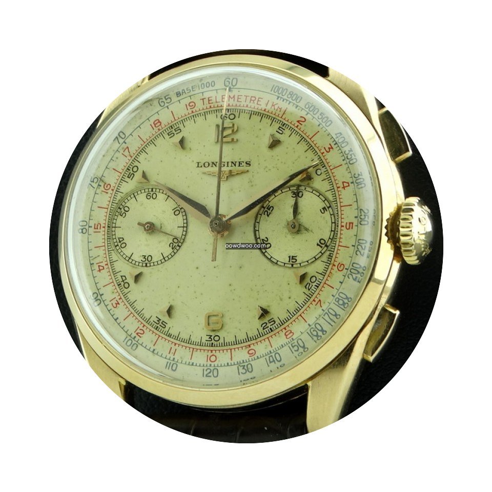 Longines | Vintage Chronograph 18kt rose...