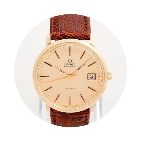 Omega De Ville Automatic 14k Yellow Gold...
