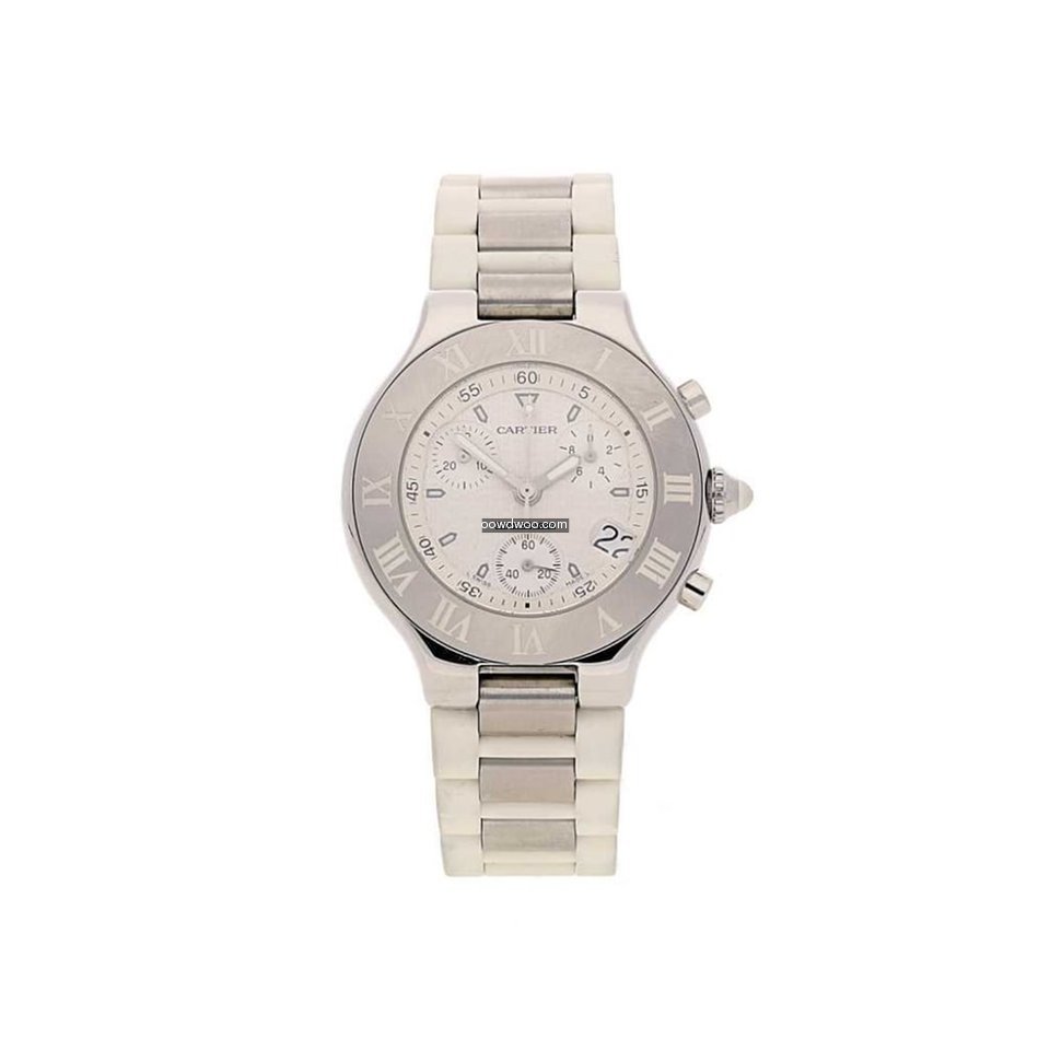 Cartier 21 Chronoscaph Chronograph - Whi...