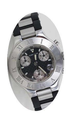 Cartier Chronoscaph 21 Chronograph Stahl...