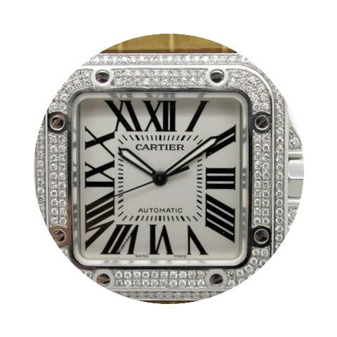 Cartier Santos 100 XL Diamond...