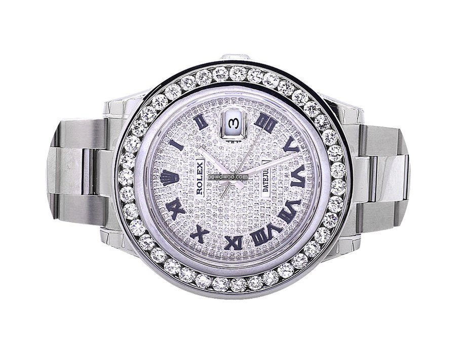 Rolex Mens 41 MM Custom Datejust II 2 Wa...
