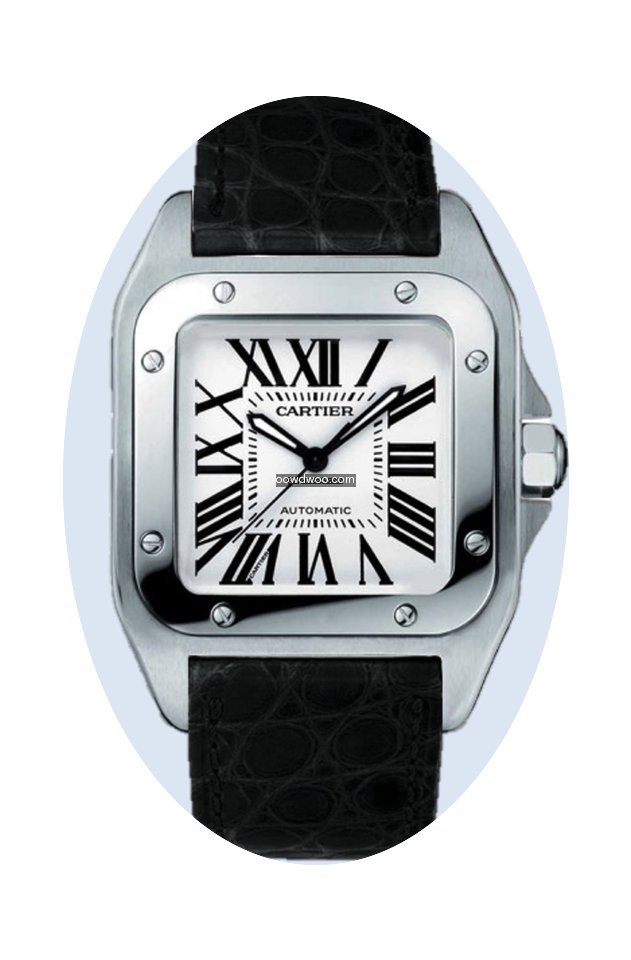 Cartier Santos 100 mittleres Modell Stah...