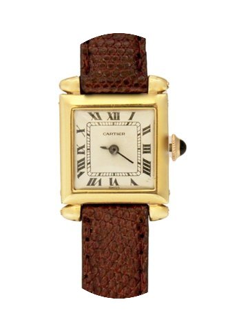 Cartier Rare Tank 18K Gold Watch (Fancy ...