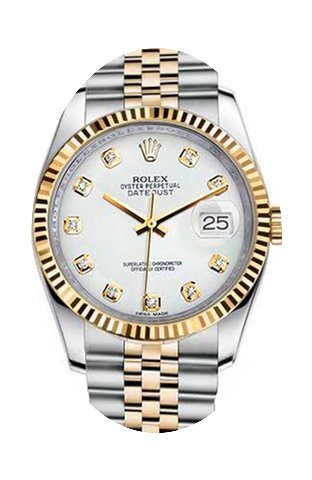 Rolex New Style Datejust Two Tone Fluted...